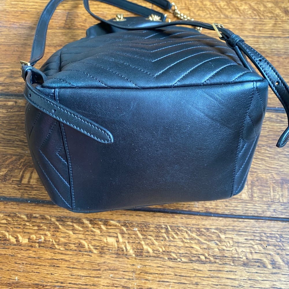 Saint Laurent Black Quilted Joe Lambskin Leather Backpack - Picture 4 of 5